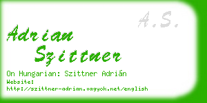 adrian szittner business card